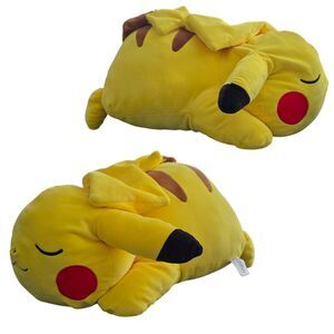 Pokemon Pikachu 18" Sleeping Jumbo Plush Pillow Buddy Soft Large Collectible Toy